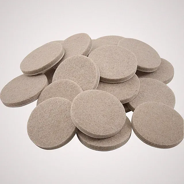 1 1/2" Round Heavy-Duty Self-Stick Felt Furniture Pads - Protect Surfaces from S