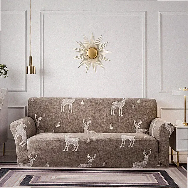 1/2/3/4 Seat Floral Elastic Sofa Sectional Corner L shape Covers Slipcover Room