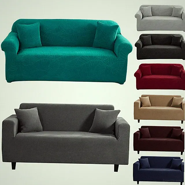 1/2/3/4 Seater Jacquard Sofa Slipcover Water Repellent Full Coverage Couch Cover