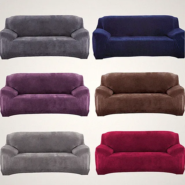 1 2 3 4 Seater Stretch Plush Sofa Cover Couch Chair Slipcover Loveseat Protector