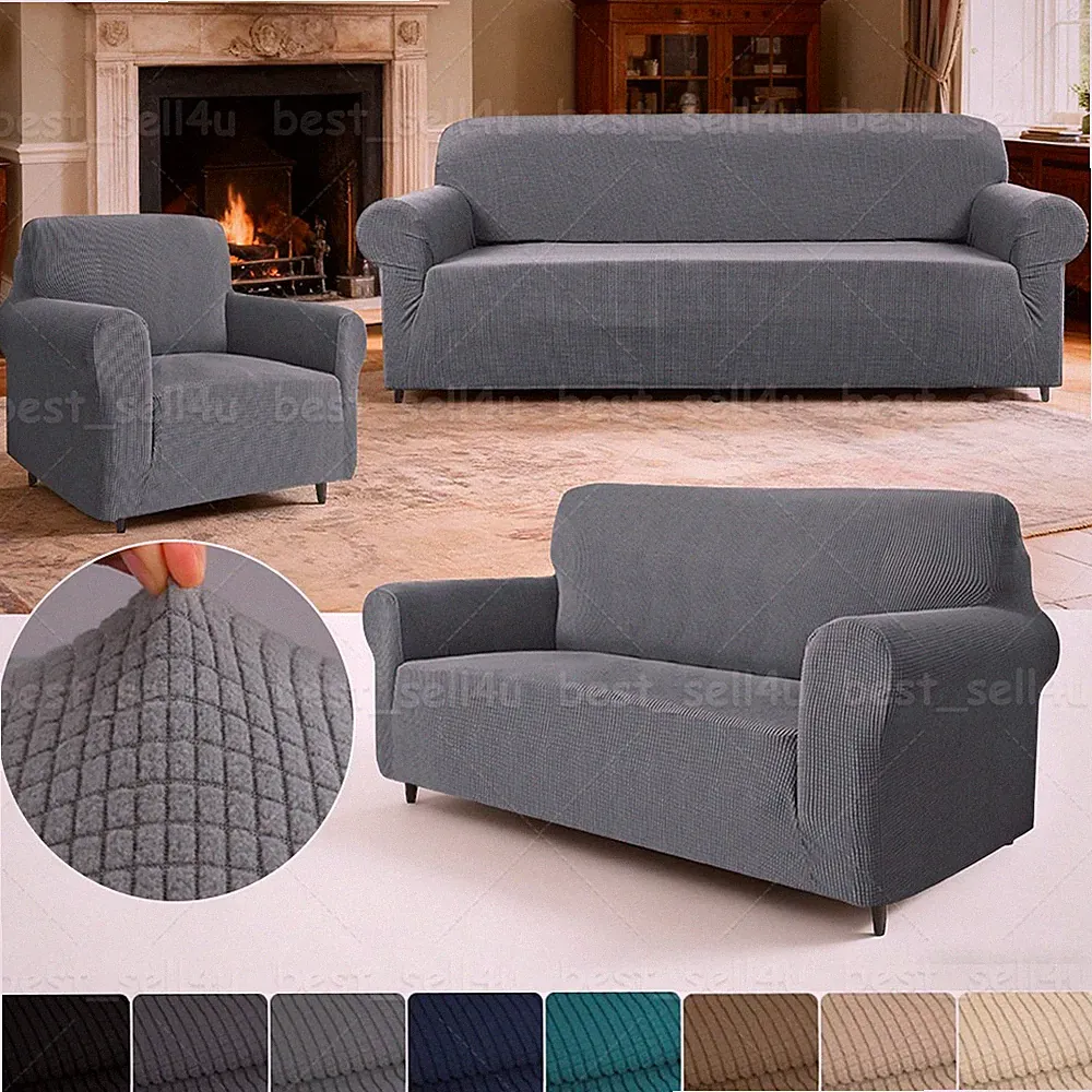 1/2/3/4 Seater Stretch Sofa Cover Pet Couch Covers Furniture Slipcover Protector