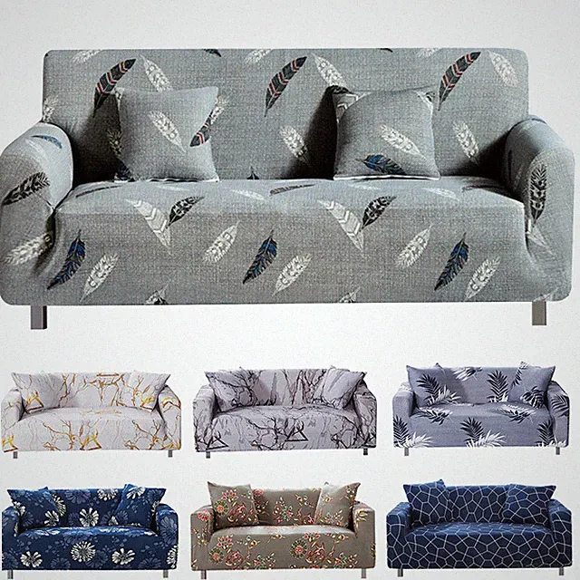 1/2/3/4 Seater Stretch Sofa Covers Couch Cover Elastic Slipcover Chair Protector