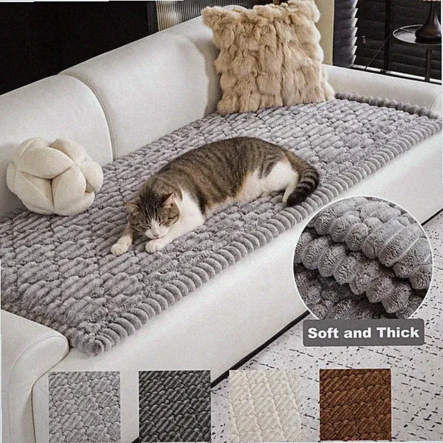 1/2/3/4Seat Sofa Cover Non Slip Thick Soft Couch Cushion Slipcovers Pet Friendly