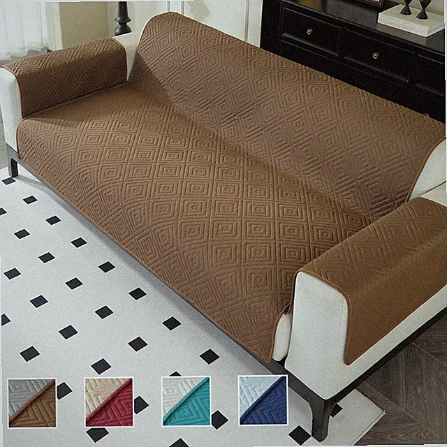 1/2/3 Seater Quilted Couch Sofa Cover Reversible Pet Dog Mat Furniture Protector