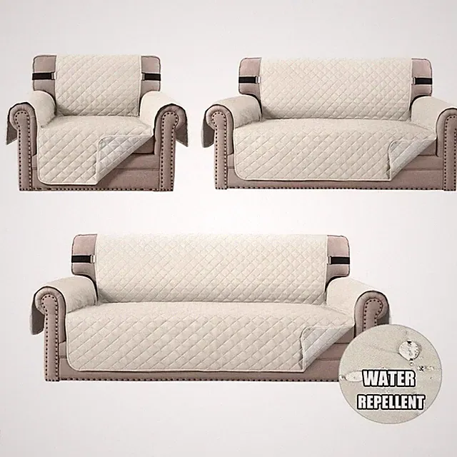 1/2/3 Seater Quilted Sofa Couch Cover Pad Protector Slipcover Waterproof Pet Mat