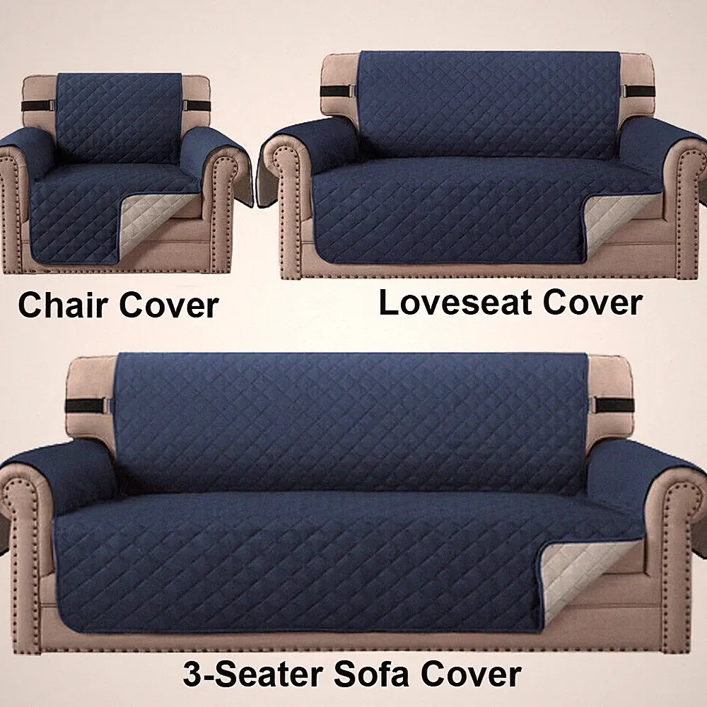1 2 3 Seater Quilted Sofa Couch Cover Pad Slipcover Protector Waterproof Pet Mat