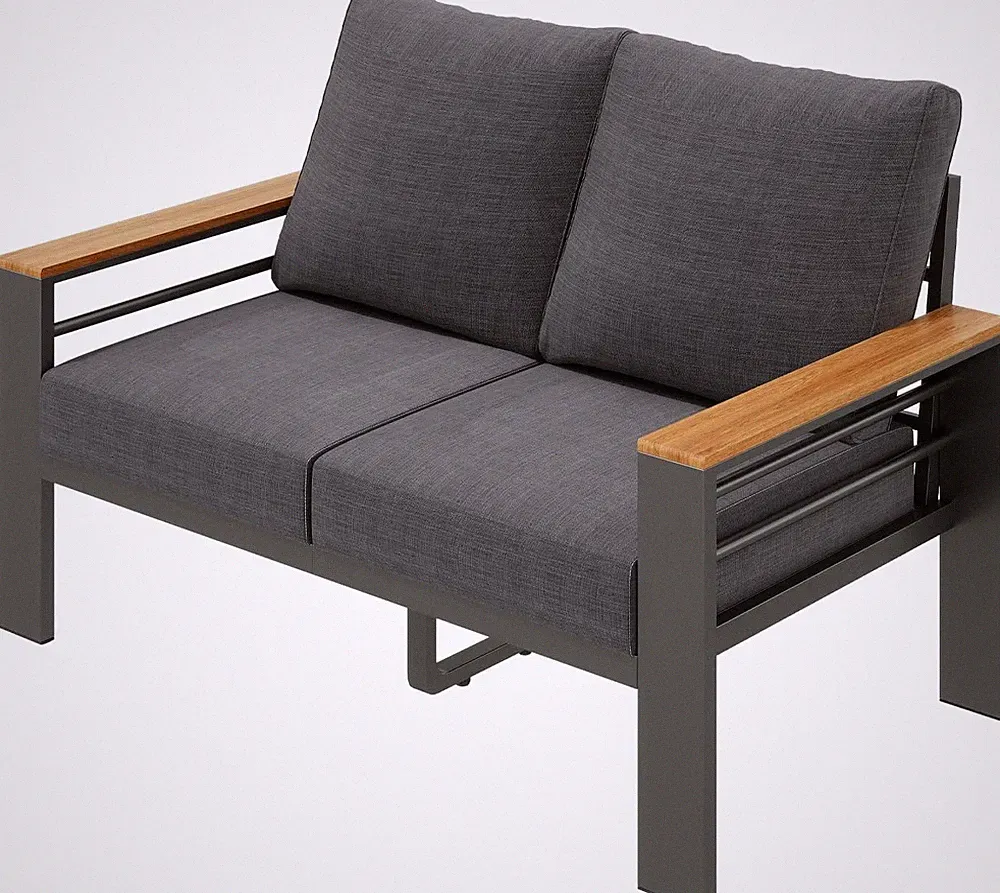 1/ 2 / 3-Seats Patio Furniture Set Oversized Aluminum Thicken Cushion Sectional