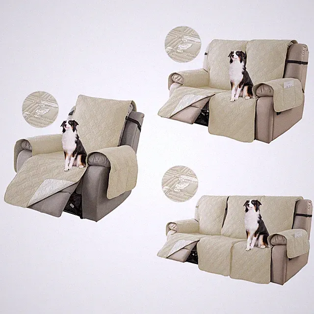 1/2/3S Recliner ChairCover 100% Waterproof Anti-Slip Large Recliner Slipcover