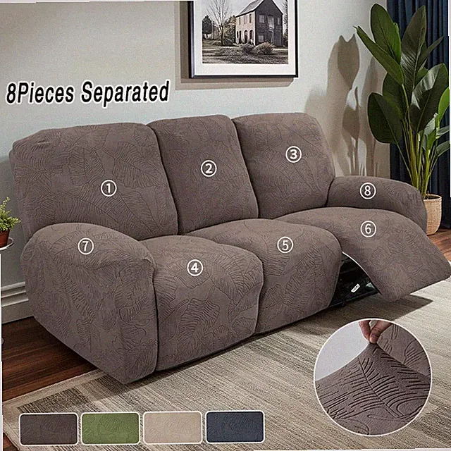 1/2/3seater Recliner Sofa Covers Relax Couch Slipcover Stretch Armchair Cover