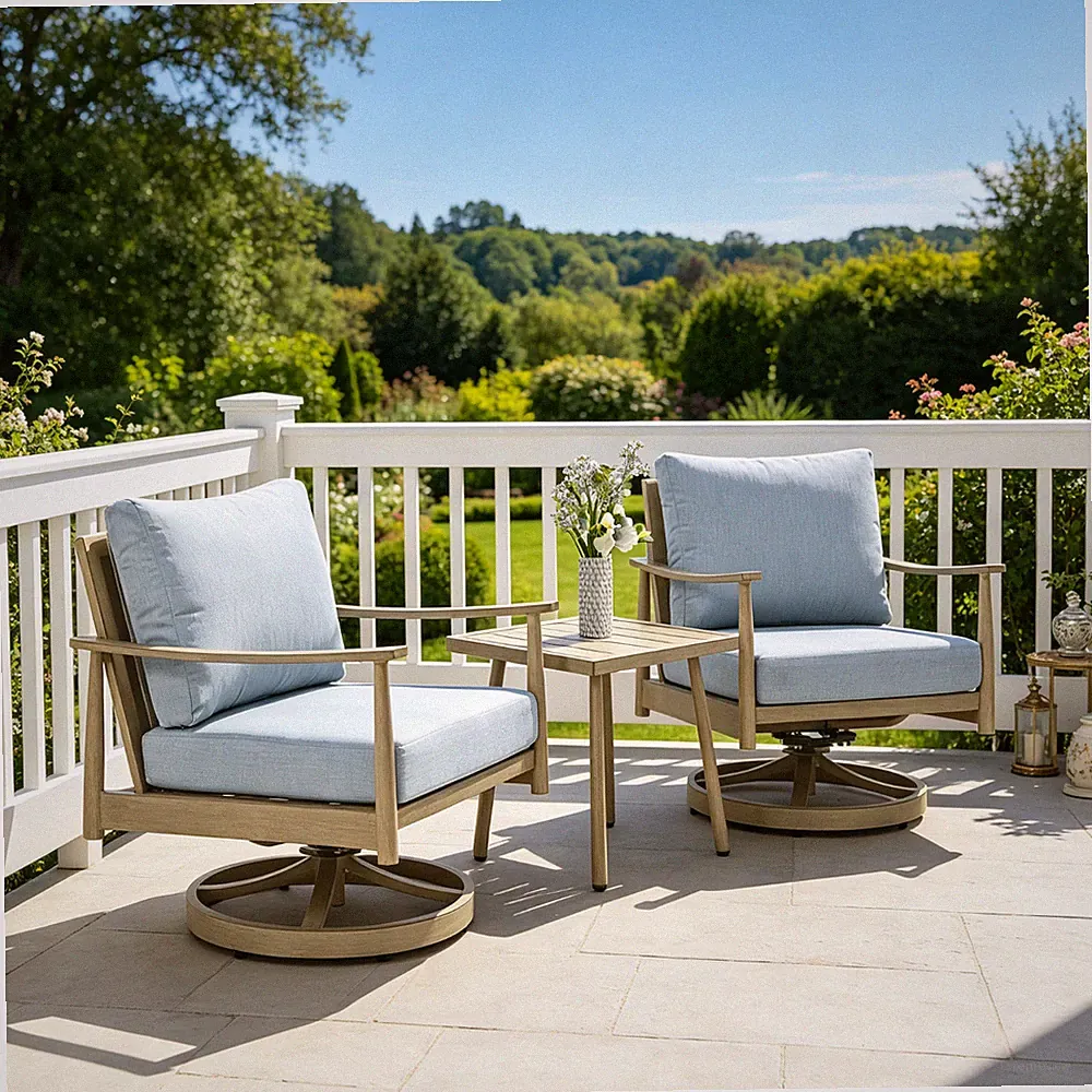 1-3-Piece Aluminum Patio Furniture Set Outdoor Sectional Sofa Coffee Table Chair
