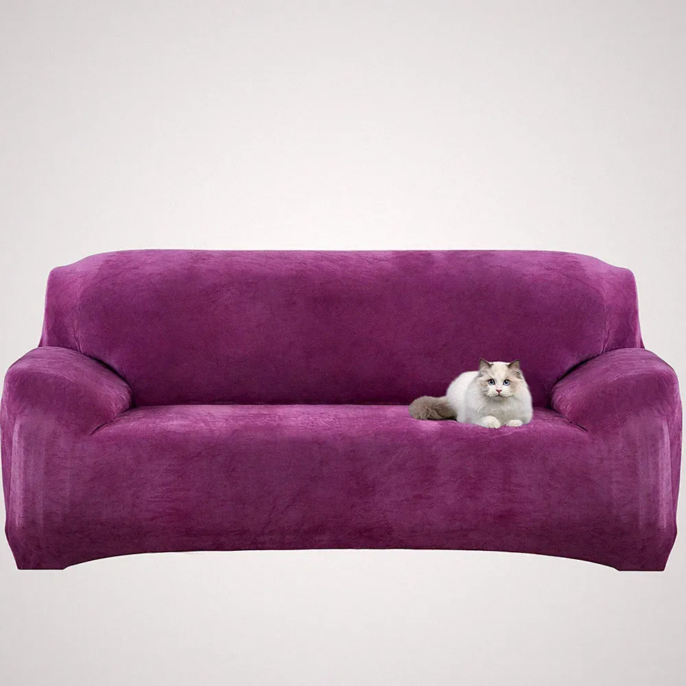 1-4 Seater Thick Plush Sofa Cover Full Stretch Couch Slipcover Protector for Pet