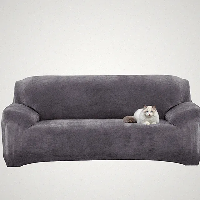 1-4 Seater Thick Plush Sofa Cover Full Stretch Couch Slipcover Protector for Pet