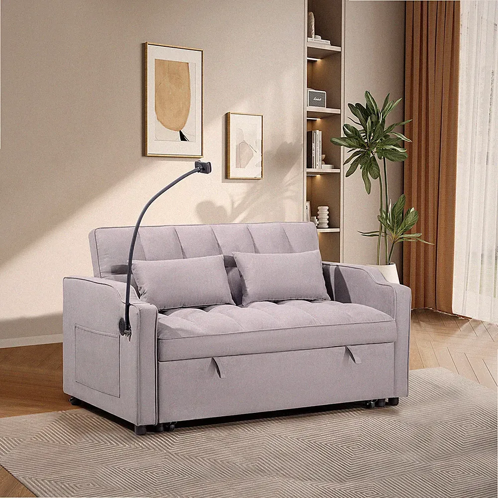 1 multifunctional foldable sofa bed w/3 different lengths,modern sofa,upgraded s