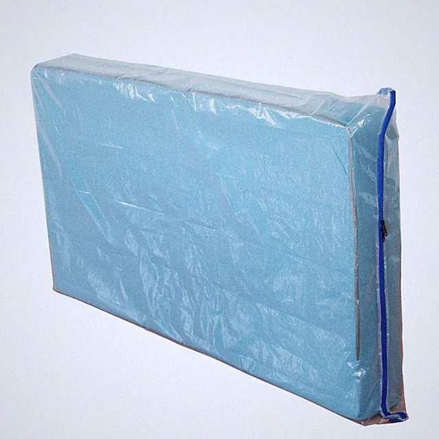 1 Pack Crib Mattress Storage Bag with Zipper, 3Mil Plastic Waterproof Crib Ma...
