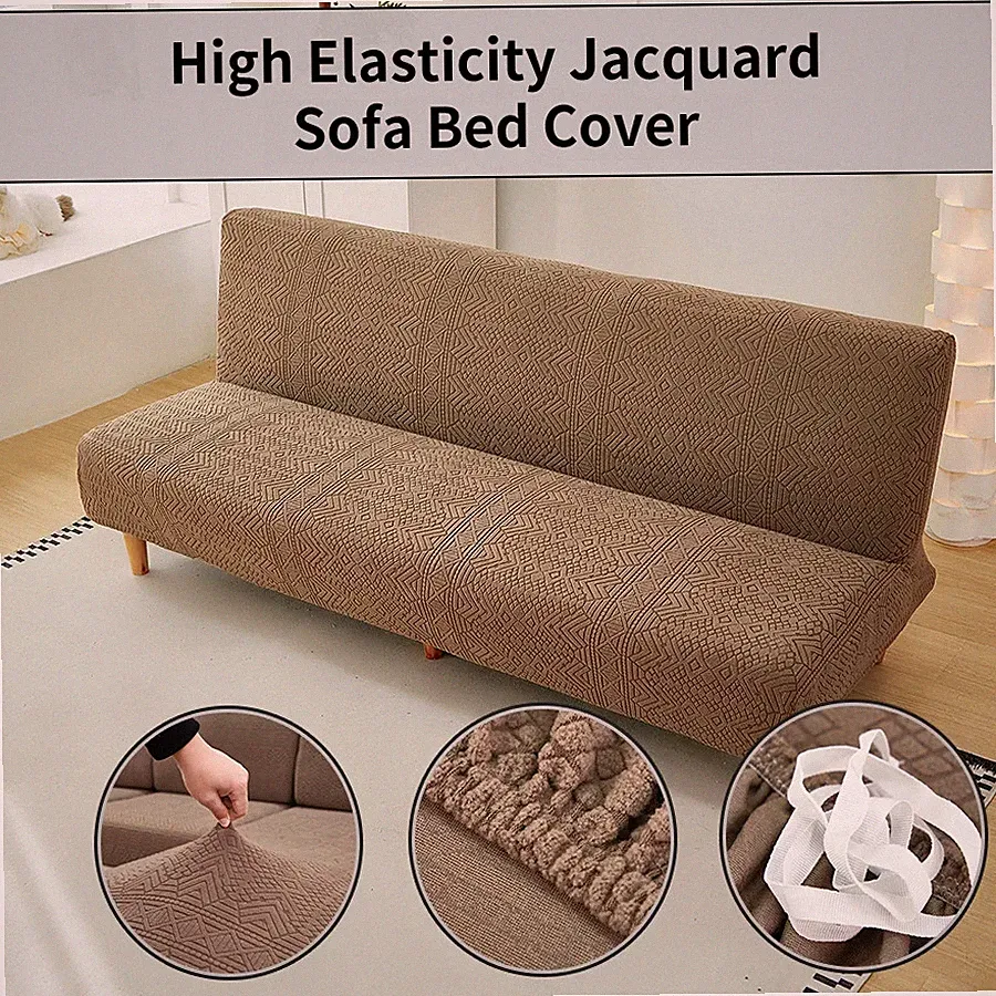 1 PC Stretch Jacquard Sofa Bed Cover Futon Cover for Living Room Bedroom