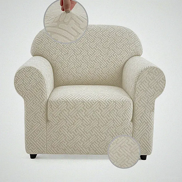 1 Piece Jacquard Couch Covers for 1/2/3/4Seat Sofa Cover Pets Friendly Slipcover