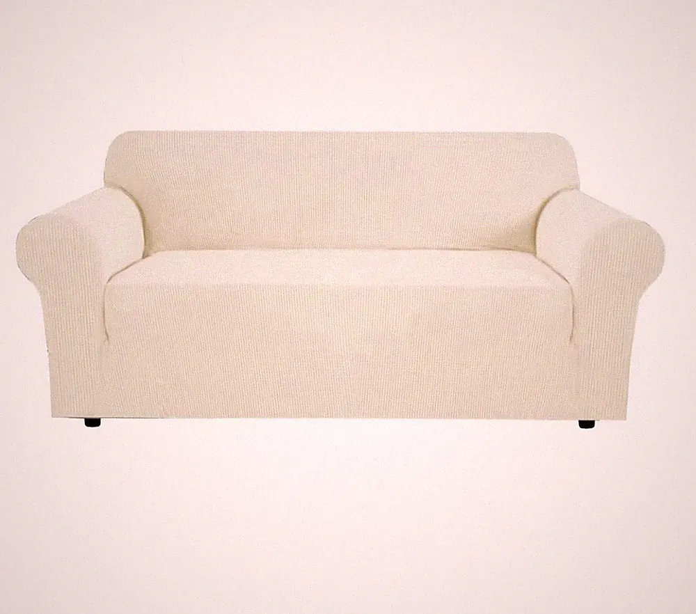 1 Piece Slipcovers for Couches and Sofas 3 Seater , Cream Color 72"-88"