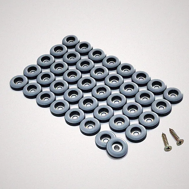 1" Screw on Furniture Glides Sliders-PTFE (Teflon) Chair Leg Movers Sliders f...