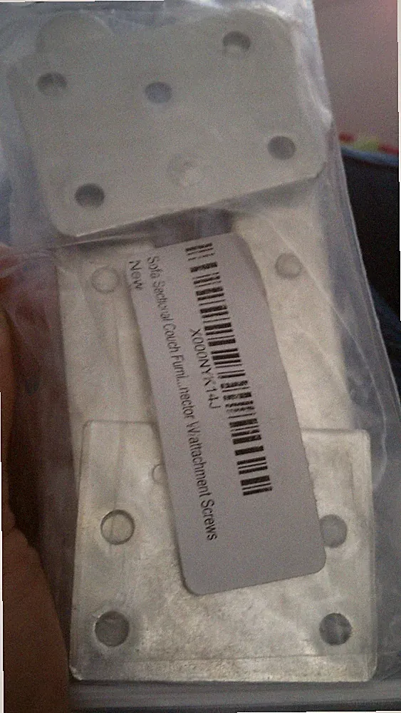 1 Sectional Sofa Couch Connector Snap Style And 6 screws "Alligator Style"