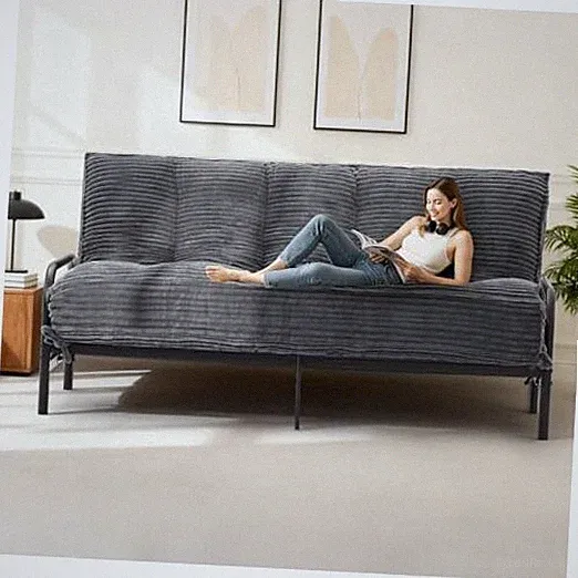 10" Futon Mattress Queen Size,Futons Sofa Couch Bed with Full (10 inches) Grey