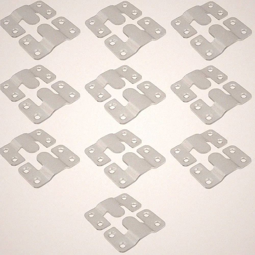 10 PCS Sectional Couch Connectors Sofa Interlocking Stainless Steel Fastener
