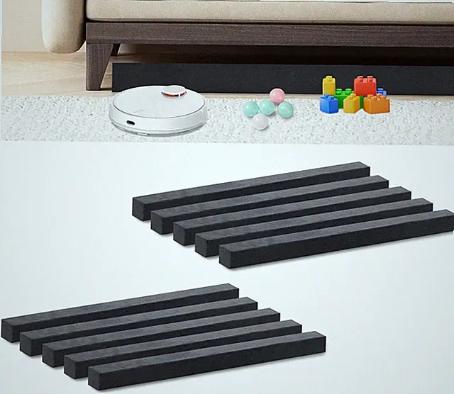 10 PCS under Couch Blocker, 17" L X 1.2" H Sponge under Furniture Blocker with S