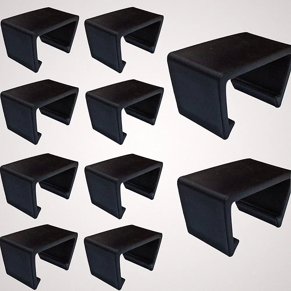 10 Pieces Outdoor Patio Furniture Clips Sectional Couch Sofa Onesize, Black