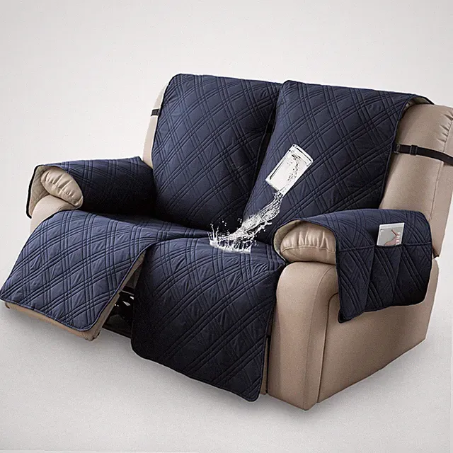 100% waterproof and non-slip two-person recliner sofa cushion, home decor protec