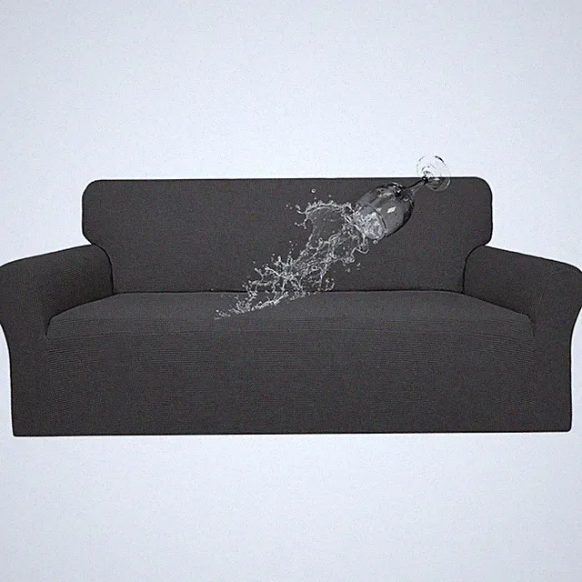 100% Waterproof Couch Cover Slipcover - Modern Dark Gray, Perfect Fit for Sofa