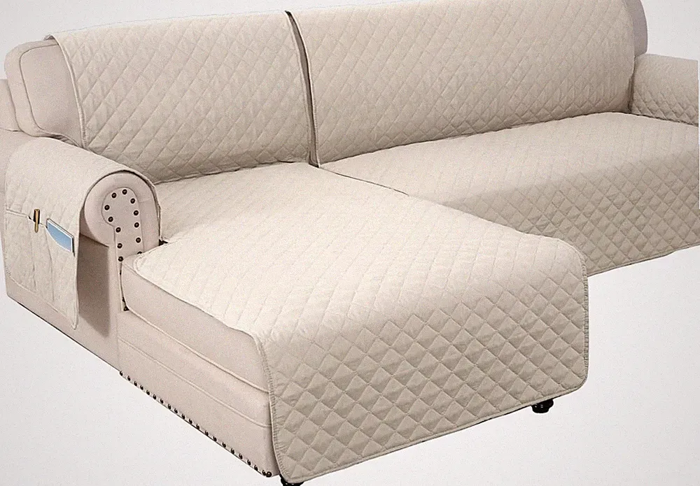 100% Waterproof Couch Covers for Sectional Sofa 2-Piece Couch Covers Sectional
