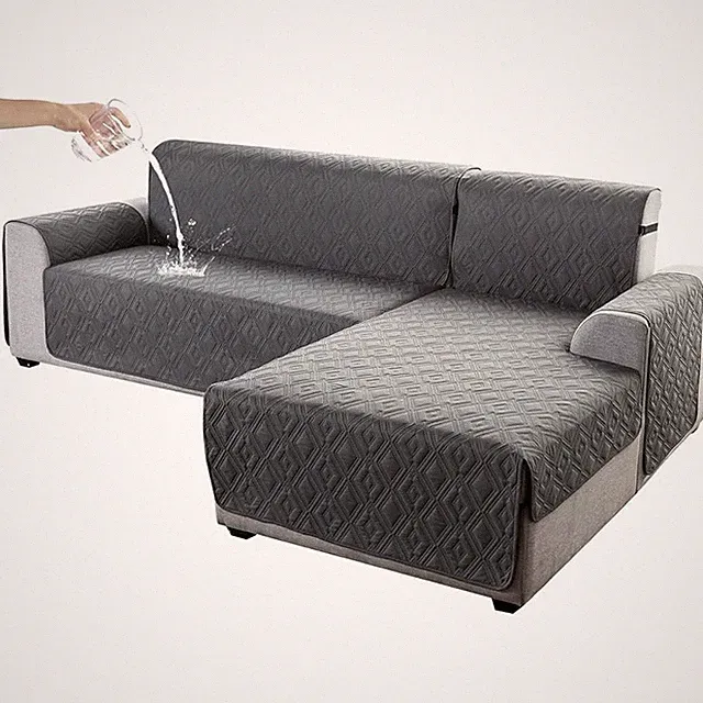 100% Waterproof Reversible L-Shaped Couch Cover Sectional Sofa Protector New