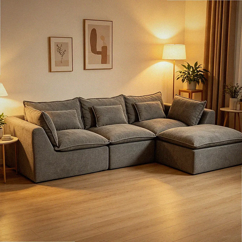 102.3" Width Cloud Couch Oversized Modular Sectional Sofa True Relax Comfy