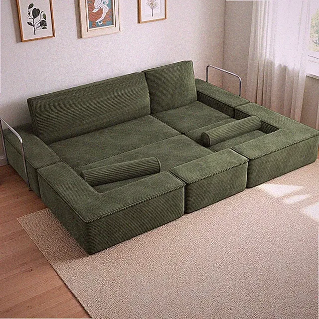 103" Convertible Sofa with Deep Seats & Easy-Clean Tall Pillows