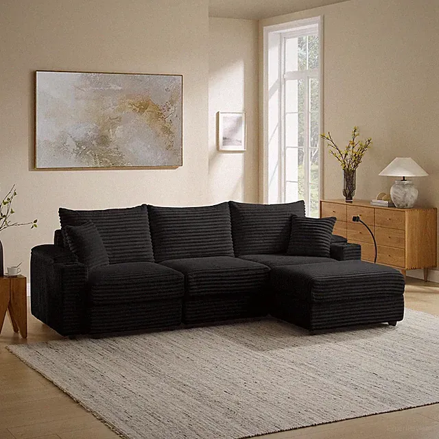 104.3" Modular Sectional Sofa, L-Shaped Couches for Living Room, Comfy Cloud Cou