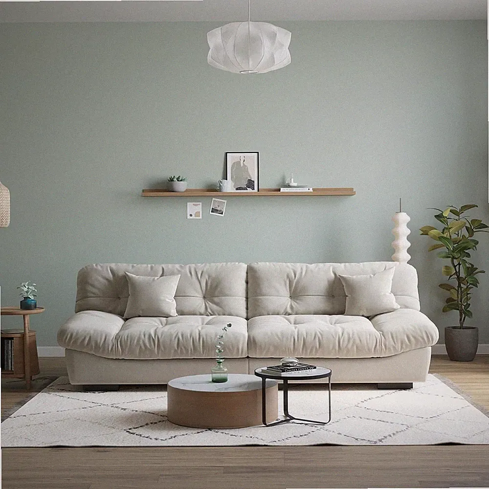 105" Oversized Deep Sectional Couch, Minimalist Love Seat Couches, Sectional Sof