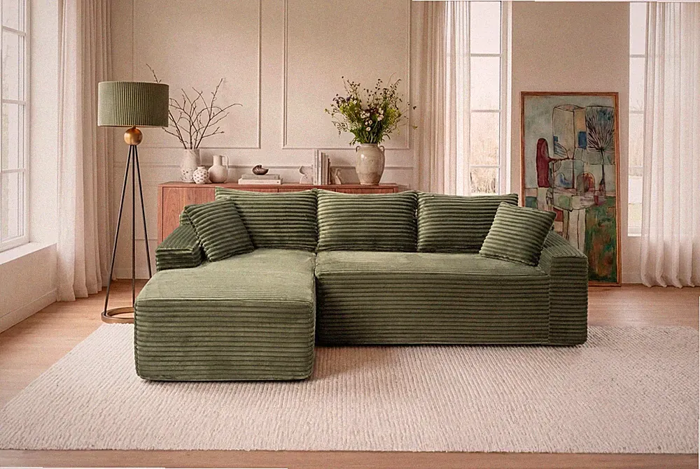 106.3" Cloud Modular Sectional Sofa Couch with L-Shape Chaise,Modern Minimalist