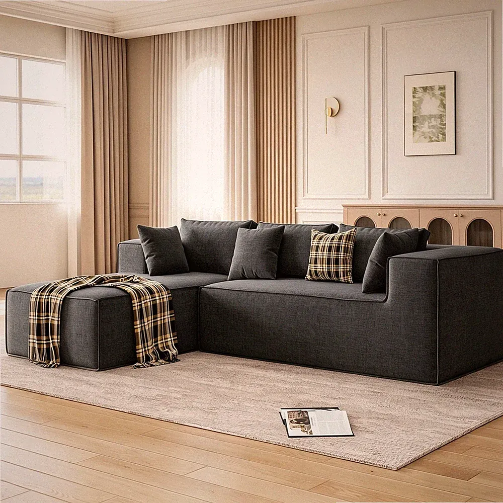 106.7" Modular Sectional Couches for Living Room, Modern L Shaped Sectional Sofa