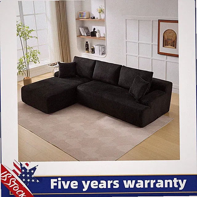 106" Modular Sectional Couch with L-Shape Right Chaise Loveseat Sofa Sleeper
