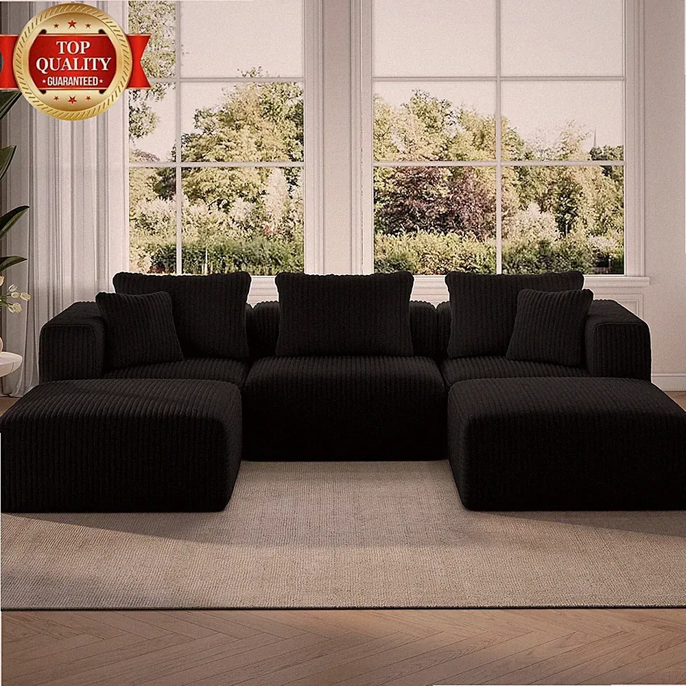 106" Modular Sectional Sofa, Modern Cloud Sectional Couch with Smarts Coil® Supp