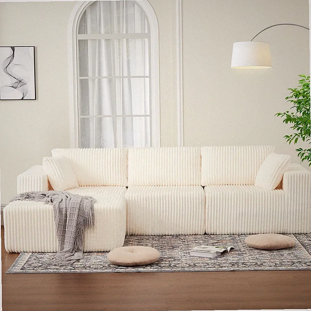 108 Inch Boneless Couch Oversized Modular Sectional Sofas for Living Room