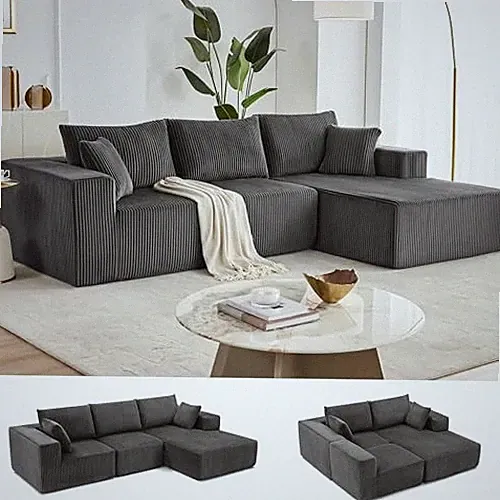 108” Modular Sectional Sofa, Cloud Sectional Couch with Deep Seat, Modern