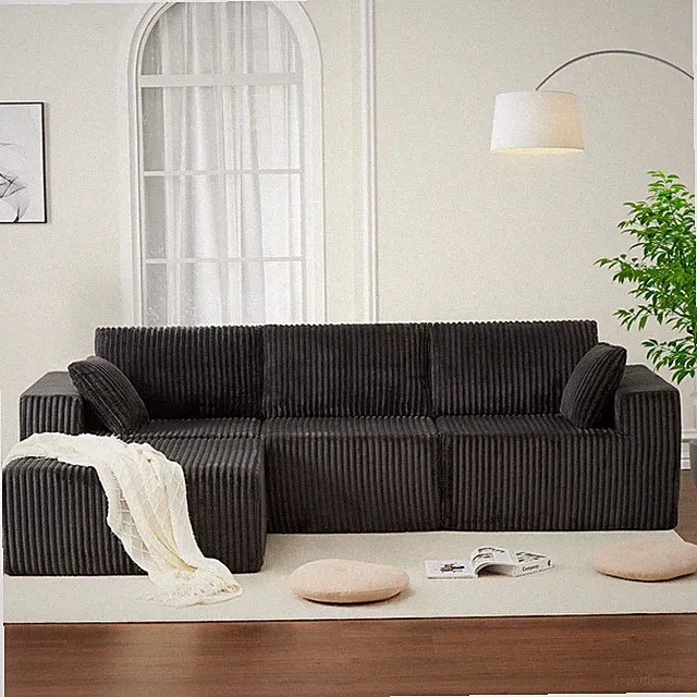 108" Modular Sectional Sofa Couches for Living Room Cloud Memory Boneless Cou...