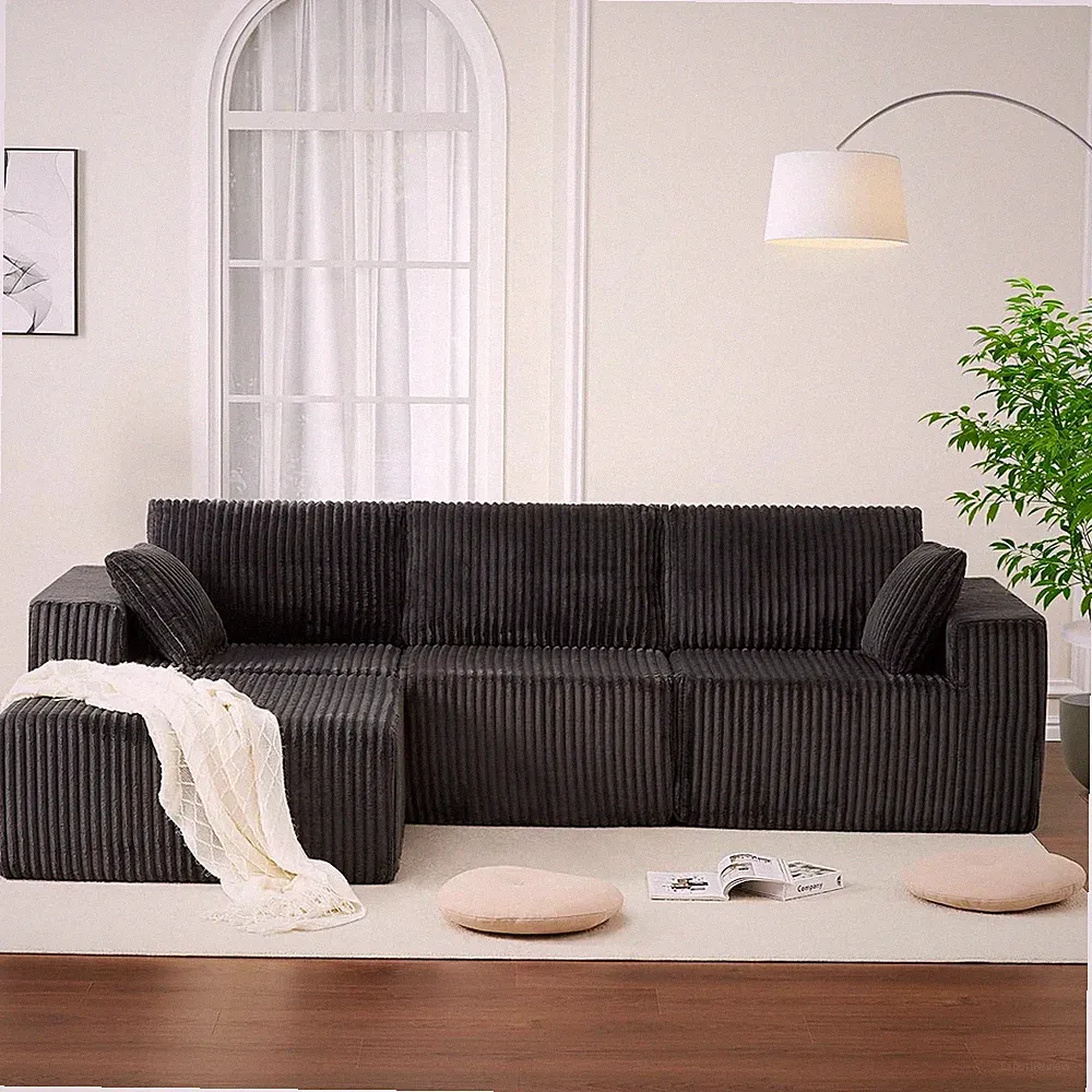 108" Modular Sectional Sofa Couches for Living Room Cloud Memory Boneless Couch