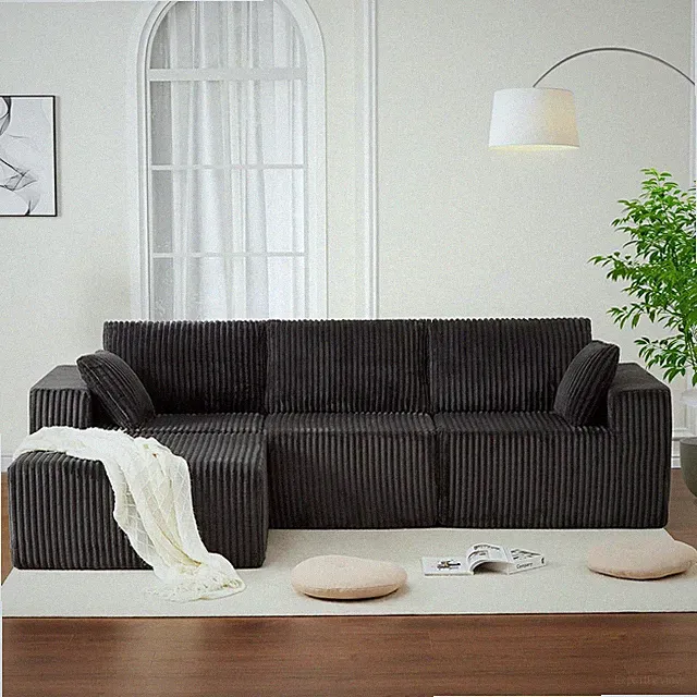 108" Modular Sectional Sofa Couches for Living Room Cloud Memory Boneless Couch