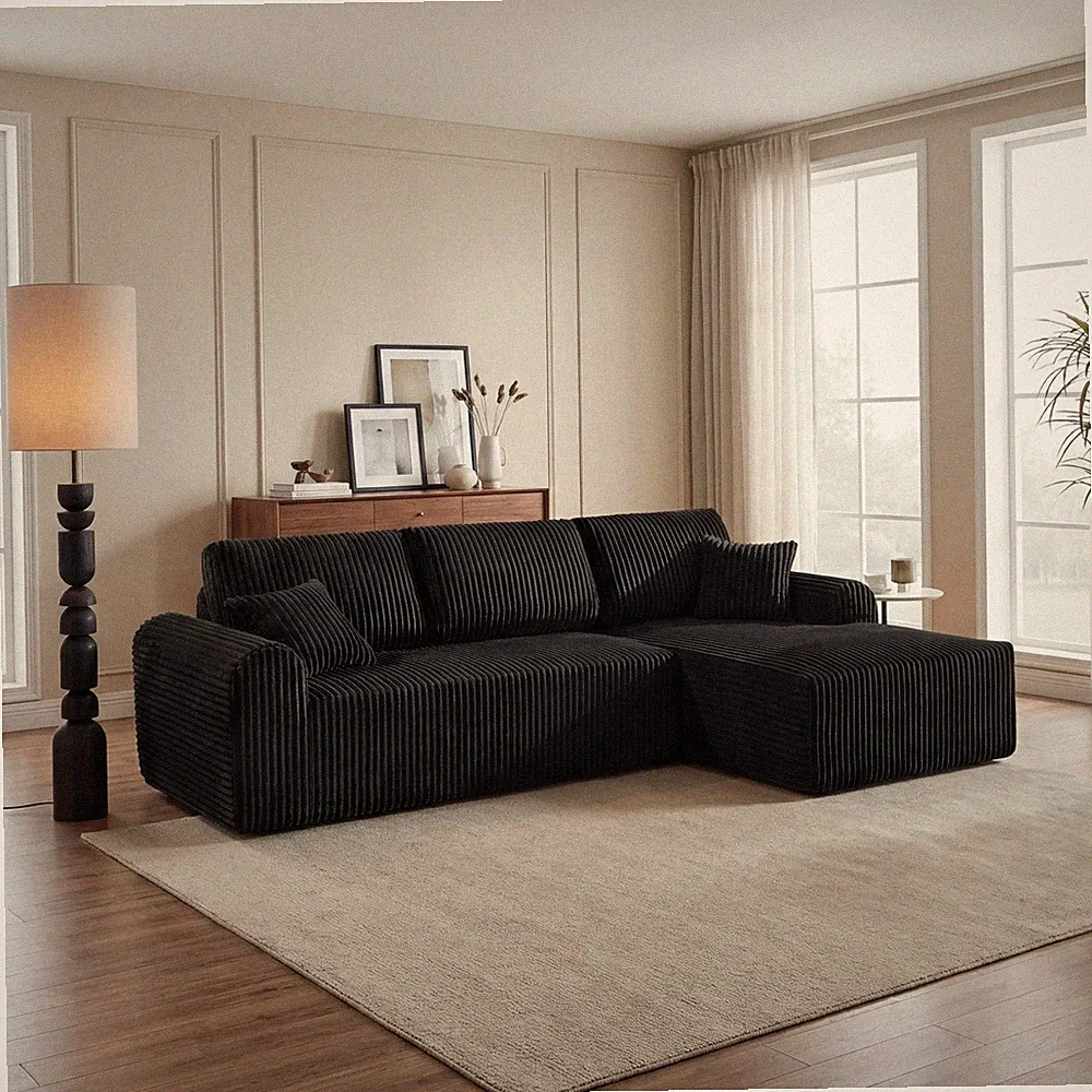 109"Cloud Modular Sectional Sofa Couch w/L-Shape Chaise,Modern Minimalist