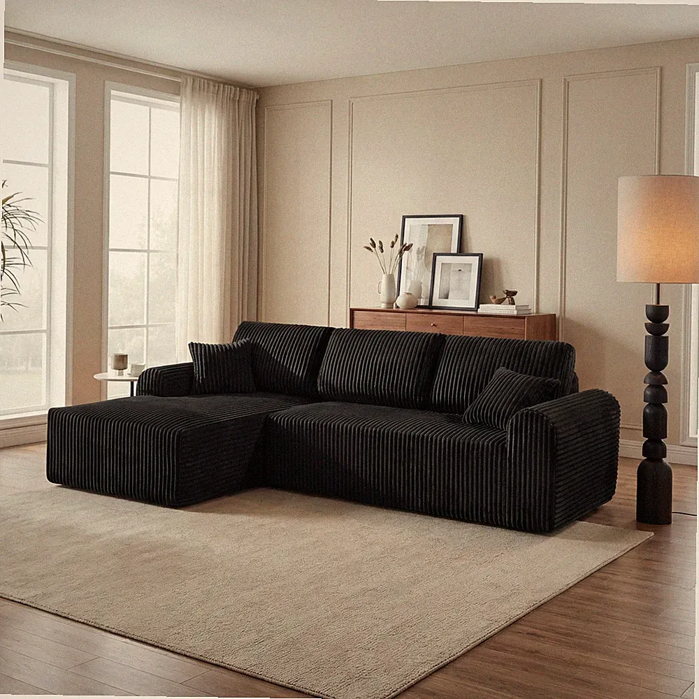 109"Cloud Modular Sectional Sofa Couch w/L-Shape Chaise,Modern Minimalist U