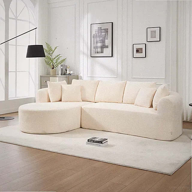 109 Inch Cloud Sectional Couch, Boneless Sofa for Living Room, Corduroy Modula