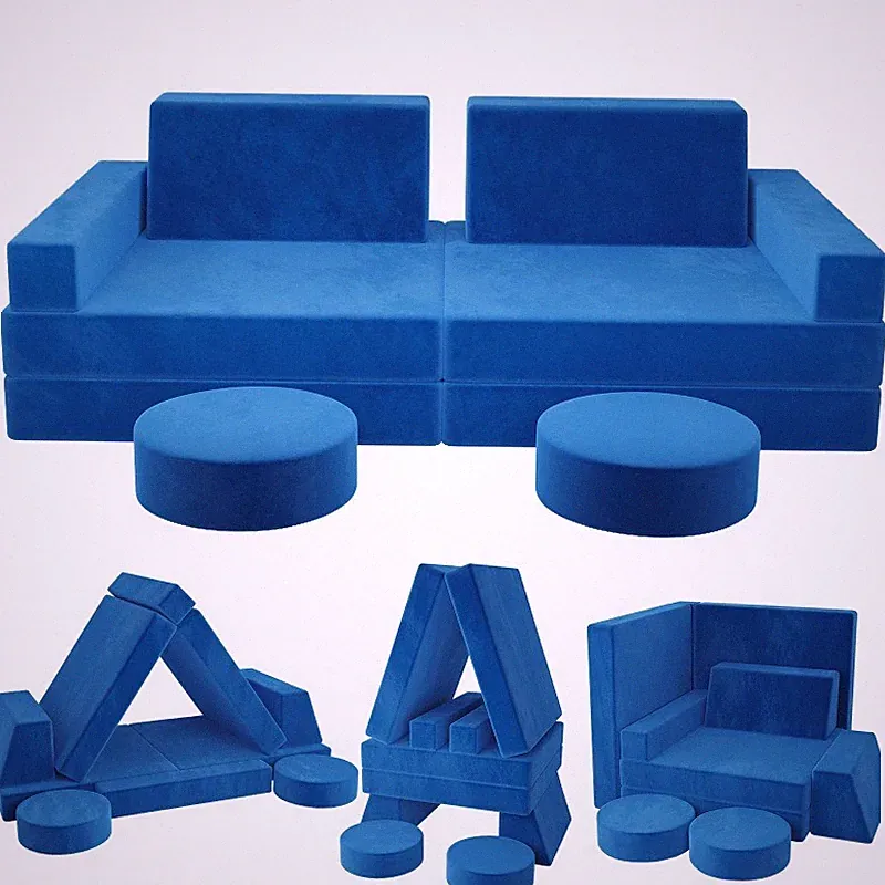 10Pcs Modular Kids Couch Kids Sofa for Playroom Sofa, Indoor Toddler Couch