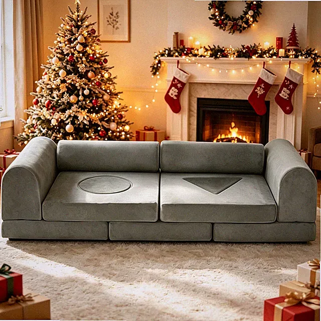 11 Pcs Kids Couch Sofa Fold Out Couch Play Set Modular Foam Play Couch Xmas