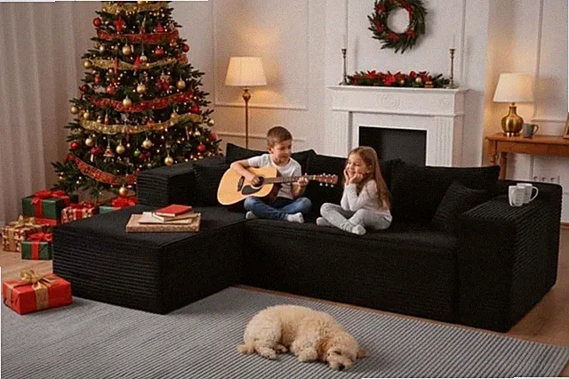 110/109'' Wide Loveseat Sofa for Home Family Gift Modern Cozy Sectional Sofa 🛋️